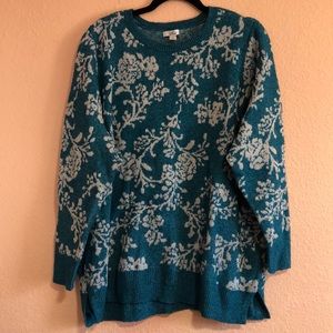 Croft & Barrow Blue Long Sleeve 2XL Women’s Sweater